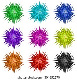 Colorful Balls Spikes Illustration Stock Vector (Royalty Free ...