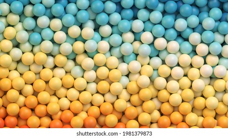 Colorful balls vector background. Summer and vacations concept