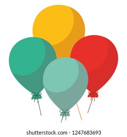 colorful baloons design