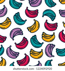 colorful banana pattern