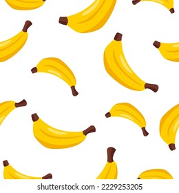 Colorful Banana Seamless Pattern Background. EPS 10 Vector