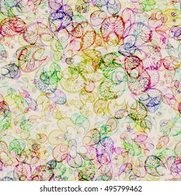 Colorful banana stem seamless pattern.