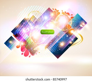 Colorful banner for abstract background