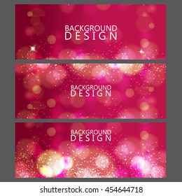 Colorful banner and background design