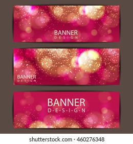 Colorful banner and background design