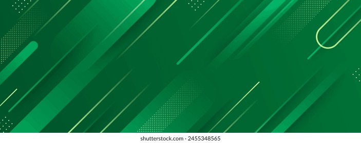Colorful banner background, shape, green gradient, abstract background. Vector eps 10