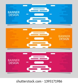 Colorful banner background. Vector abstract banner design template. Collection of web banner template. Modern design template.