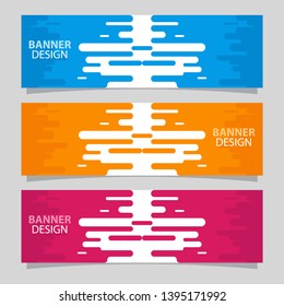 Colorful banner background. Vector abstract banner design template. Collection of web banner template. Modern design template.