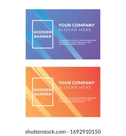 colorful banner background vector design template