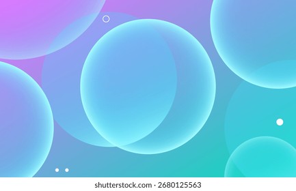 Colorful banner design with gradient background. Vector illustration