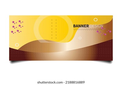 colorful banner design with gradient color.vector design