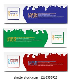 COLORFUL BANNER DESIGN TEMPLATE.