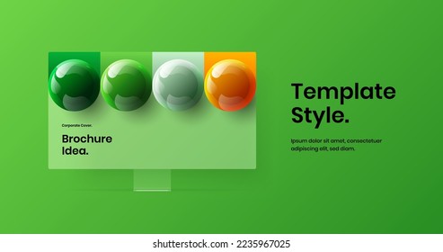 Colorful banner design vector illustration. Isolated desktop mockup web project template.