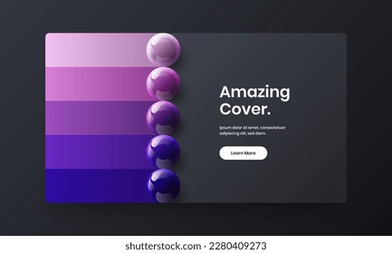 Colorful banner design vector illustration. Vivid realistic balls handbill concept.