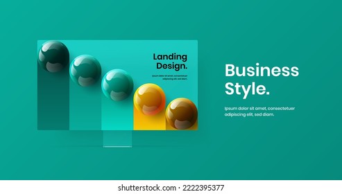Farbige Banner-Design-Vektorvorlage. Creative Display Modell-Website-Bildschirm-Konzept.