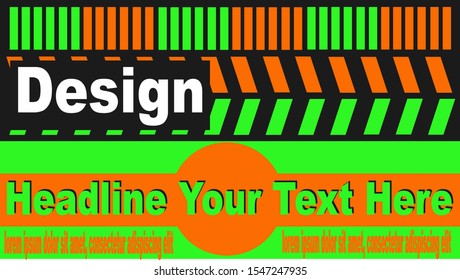 colorful banner designs, unique pamphlet designs. suitable design examples for the background setting