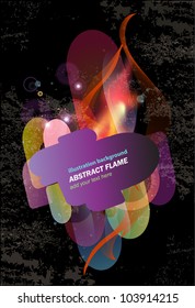 Colorful banner with lighting effect