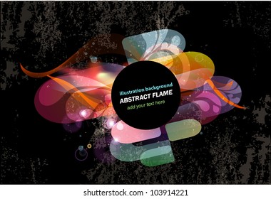 Colorful banner with lighting effect