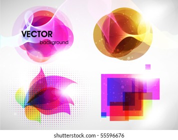 Colorful banner set