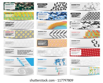 COLORFUL BANNER SET OF TWENTY-FOUR SET 3