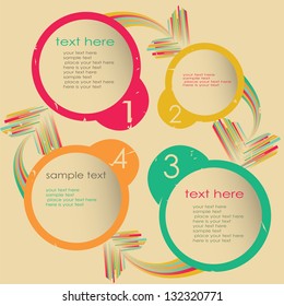 Colorful cir?ular banner template