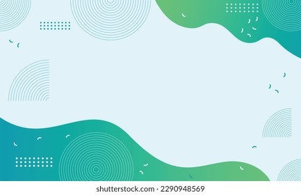 colorful banner template with gradient color. design with liquid shapes.