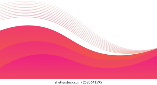 Colorful banner template with gradient color. Design with liquid form. with a combination of yellow and pink with a modern and luxurious concept
