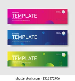 Colorful Banner Template Vector