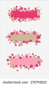 Colorful Banners with abstract, multicolored elements