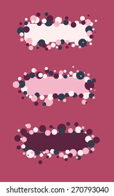 Colorful Banners with abstract, multicolored elements