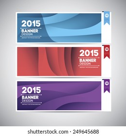 Colorful banners. Can be used for cards or labels - EPS10 vector