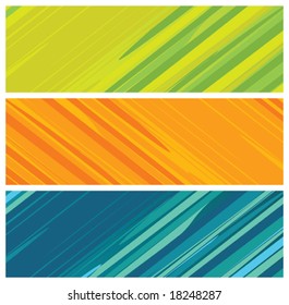 colorful banners (headers), vector illustration