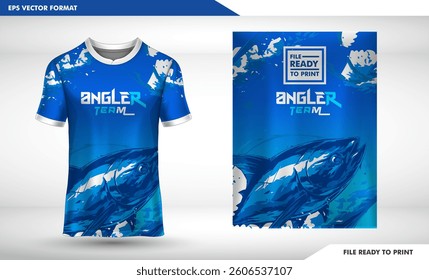 Colorful Banners on Abstract Blue Background for T-shirt Design and Advertisement