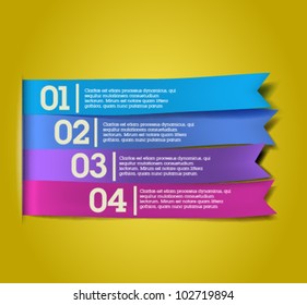 Colorful banners - ribbons / Elements  for infographics, graphic design or web banners