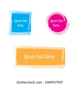 Colorful banners set