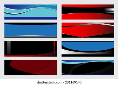 Colorful banners set 
