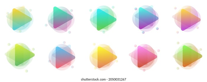 Colorful banners. Set of creative geometric banners. Vector illustration. Abstract backgrounds