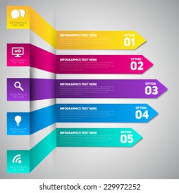 Colorful banners template for step presentation, can be used for infographics, business design or workflow layuot