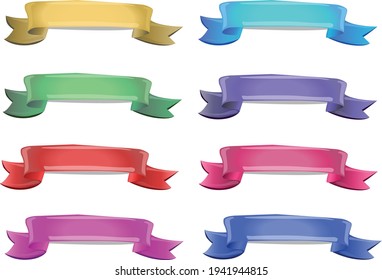 Farbige Banner mit Textur oder glattem Aussehen