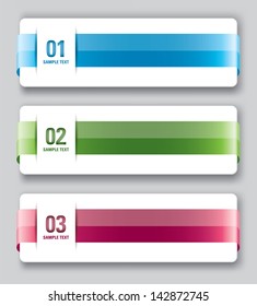 Colorful Banners. Vector Illustration.
