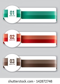 Colorful Banners. Vector Illustration.