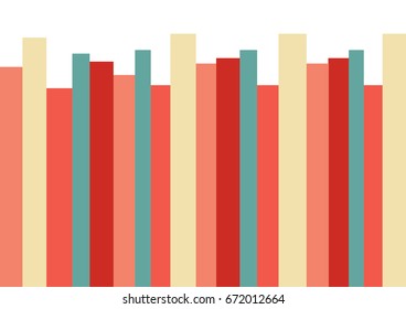 Colorful bar graph background. Vector illustration
