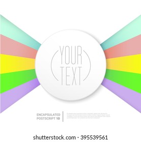 Colorful Bar With A Round Text Box for Your Fortune 