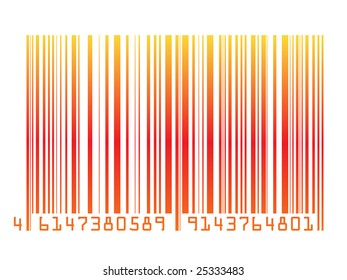 colorful barcode fully editable vector illustration