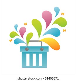 colorful basket