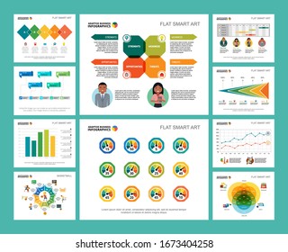 Colorful basketball and finance concept infographic charts set. Business design elements for presentation slide templates. For corporate report, advertising, leaflet layout and poster design.