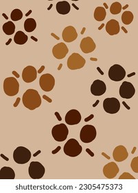 Colorful batik patterns on nude color background. illustrations, vector aesthetic for wallpaper, wall decor, templates covers, art prints