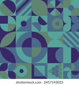 Colorful bauhaus pattern design easy to use for background