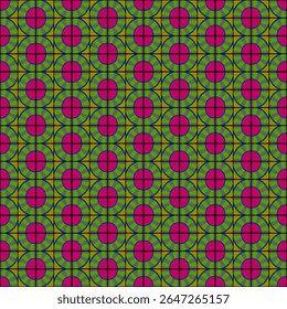 Colorful bauhaus-style abstract geometric pattern. Pop art illustration. op art wallpaper. Radius round tile. Japanese Chinese pattern. Memphis style