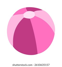 Colorful beach ball ready for summer fun